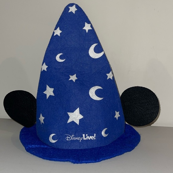 Disney Live Wizard Sorcerer Mickey Mouse Ears Felt hat - Picture 1 of 4